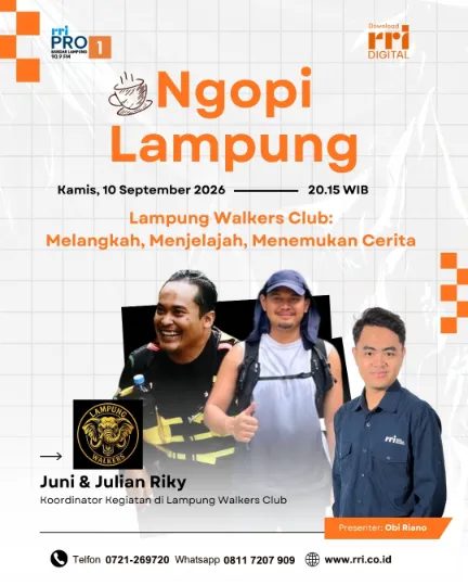 Talkshow RRI Pro 1 "Ngopi Lampung"